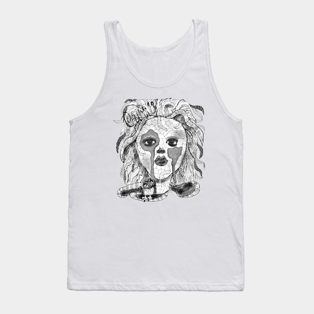 Lady Owl 13 Tank Top by msmart